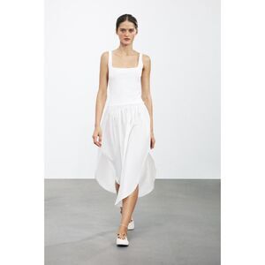 NWT Zara CONTRASTING MIDI DRESS